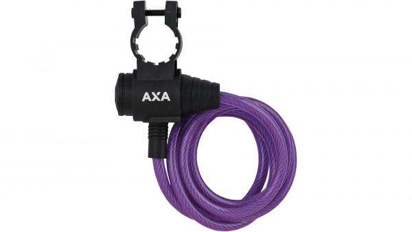 Axa AXA SPIRALKABELSCH. ZIPP 120 CM VIOLETT