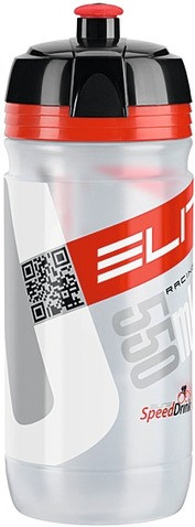 ELITE TRINKFL. CORSA 550 ML TRANSPARENT / ROT